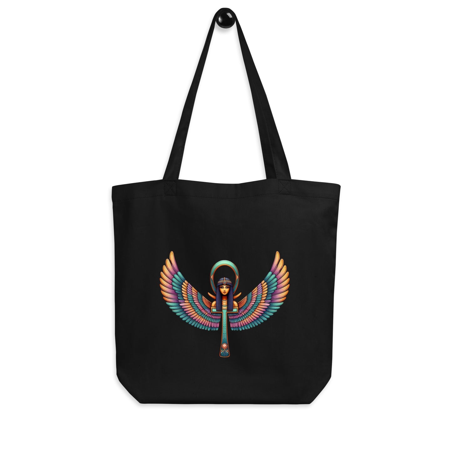 Minimalist Ma’at: Winged Ankh – Eco Tote Bag