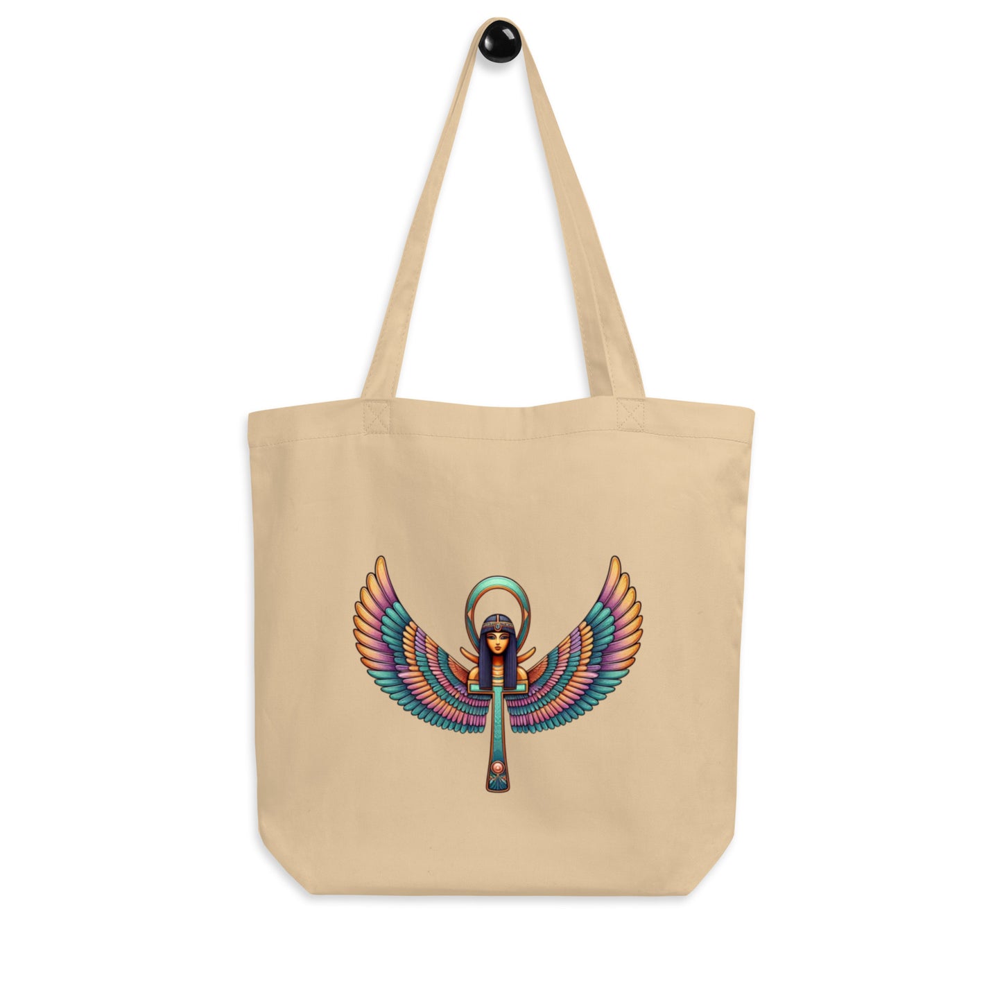 Minimalist Ma’at: Winged Ankh – Eco Tote Bag