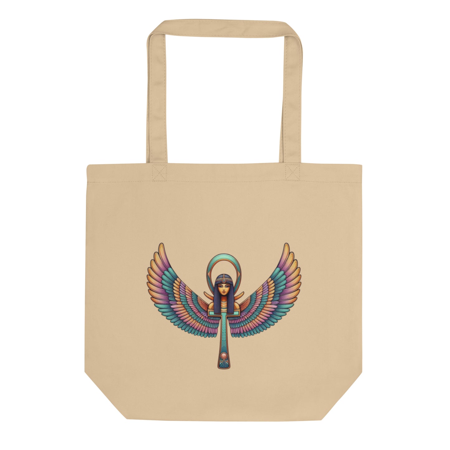 Minimalist Ma’at: Winged Ankh – Eco Tote Bag