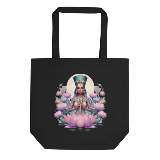 Lotus Grace: Ankh Goddess – Eco Tote Bag