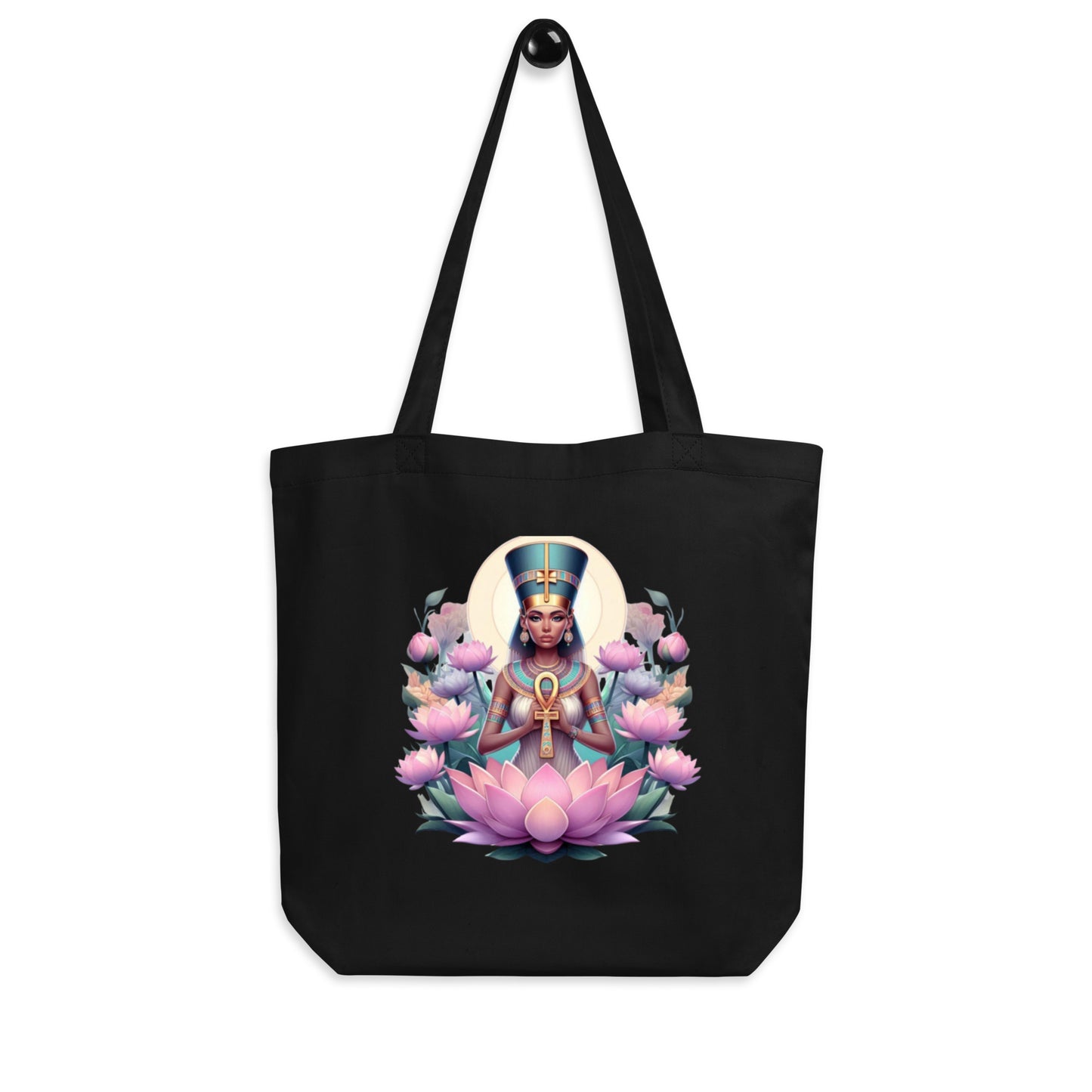 Lotus Grace: Ankh Goddess – Eco Tote Bag