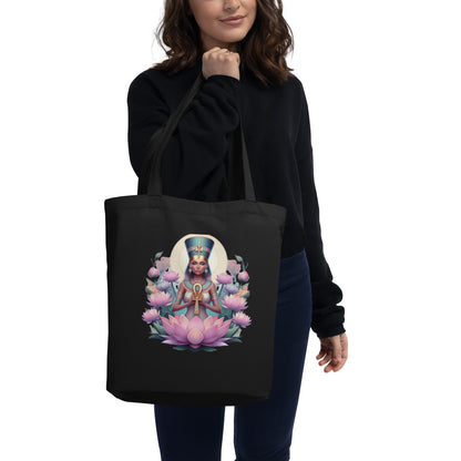 Lotus Grace: Ankh Goddess – Eco Tote Bag