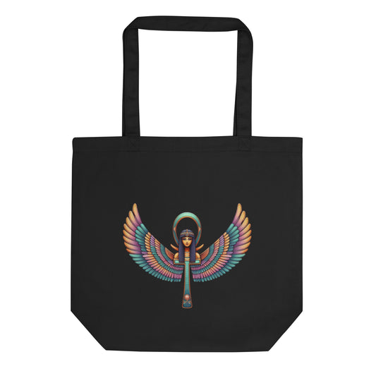 Minimalist Ma’at: Winged Ankh – Eco Tote Bag