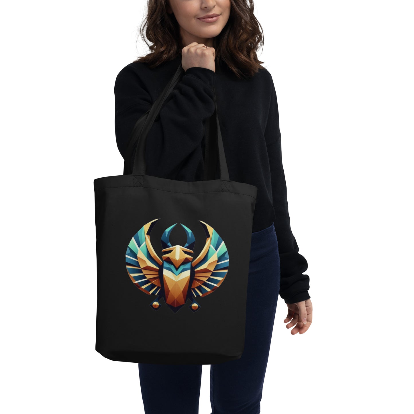 Eternal Renewal: Sacred Scarab – Eco Tote Bag