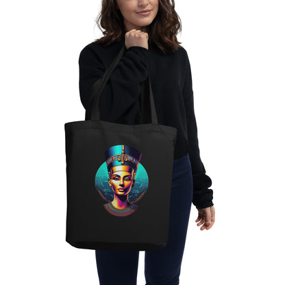 Modern Glow of Nefertiti’s Elegance – Eco Tote Bag