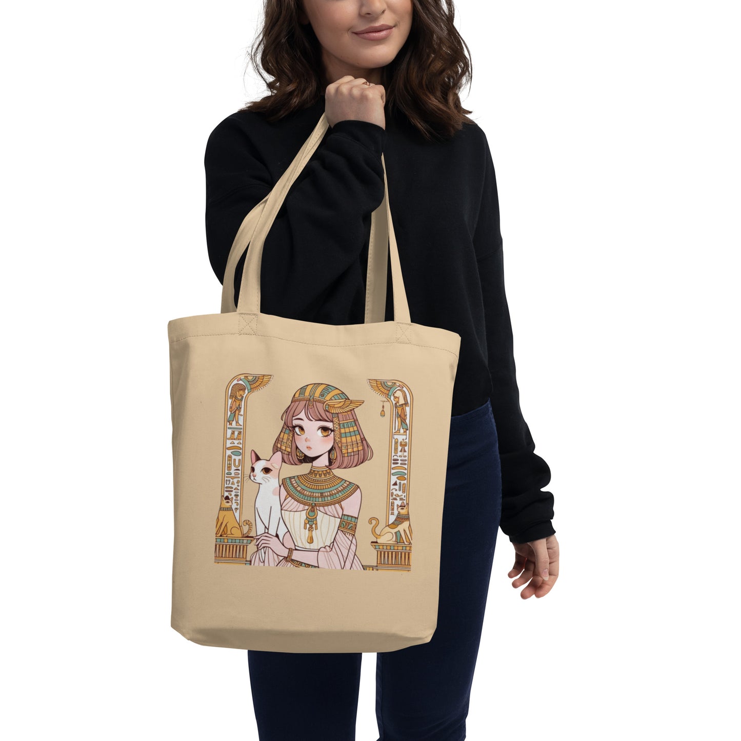 Egyptian Maiden and Cat – Eco Tote Bag