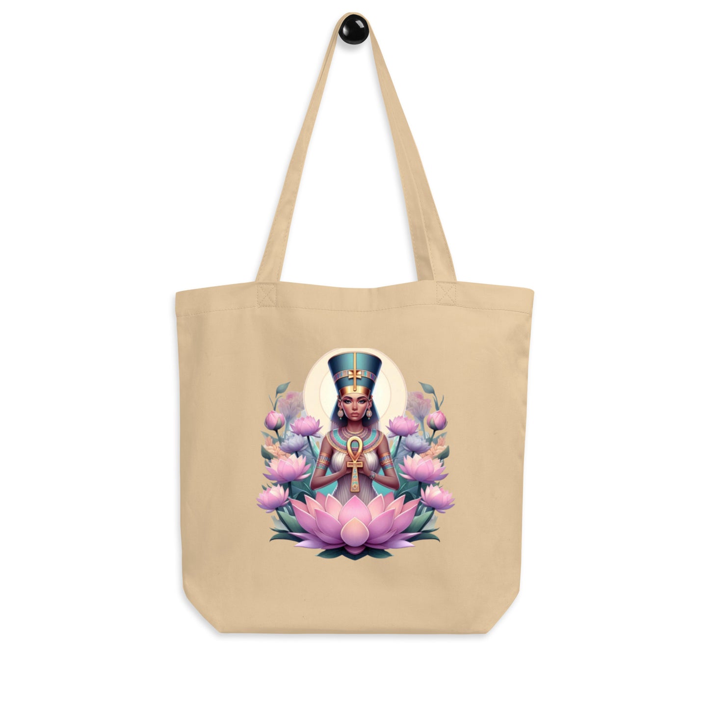 Lotus Grace: Ankh Goddess – Eco Tote Bag