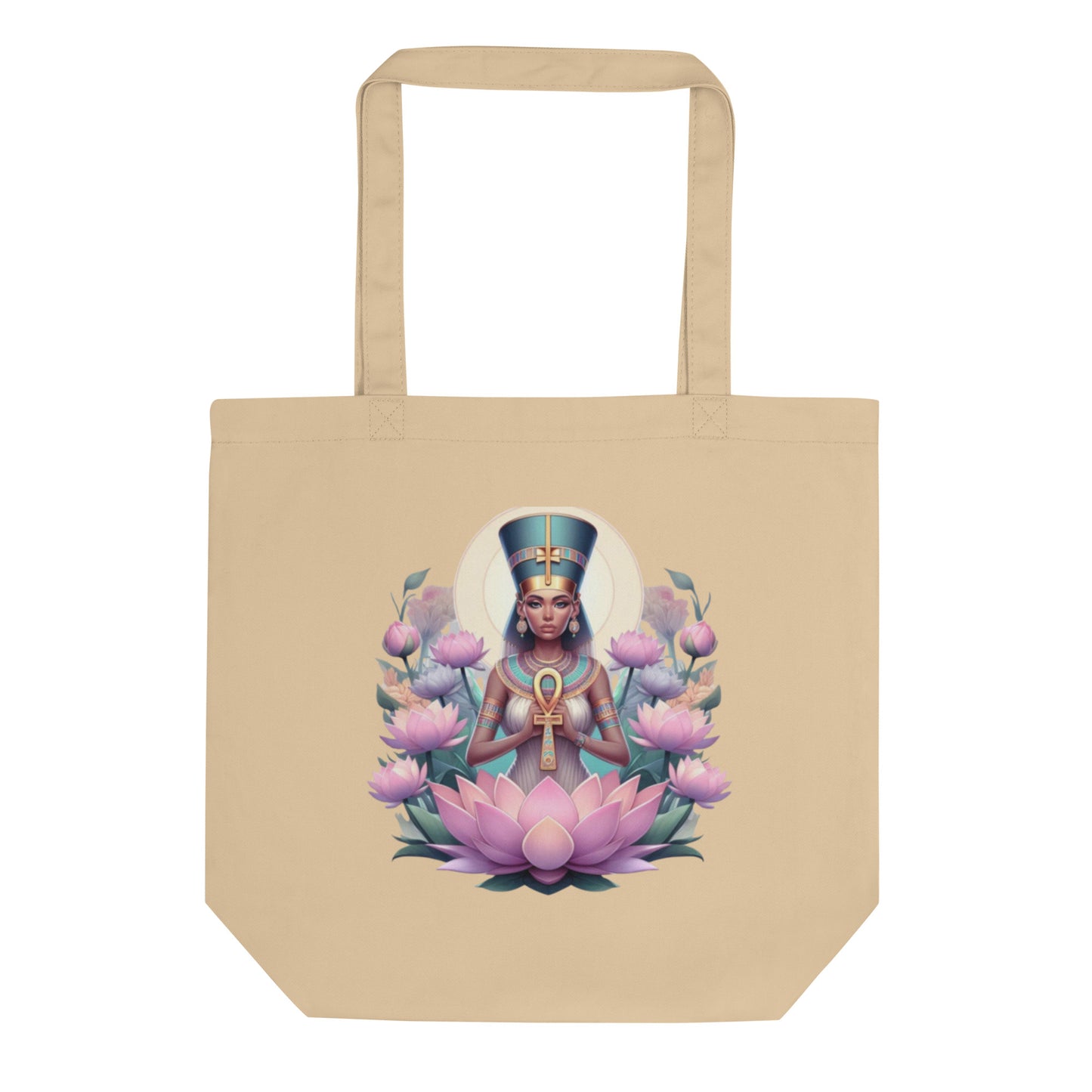 Lotus Grace: Ankh Goddess – Eco Tote Bag