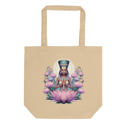 Lotus Grace: Ankh Goddess – Eco Tote Bag