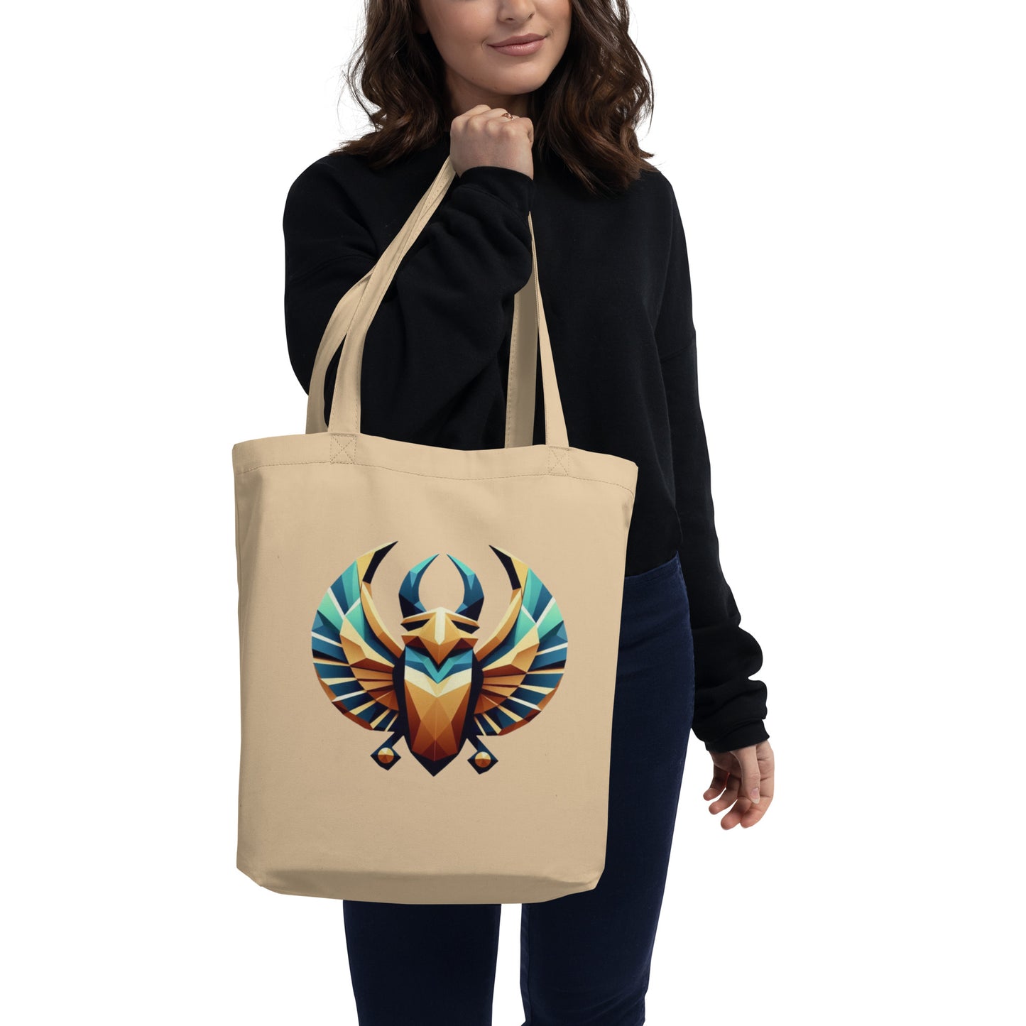 Eternal Renewal: Sacred Scarab – Eco Tote Bag