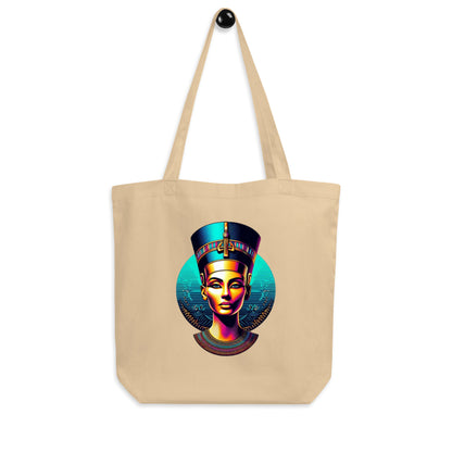 Modern Glow of Nefertiti’s Elegance – Eco Tote Bag